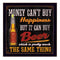 Supfirm "Money Can't Buy Happiness" By Mollie B., Printed Wall Art, Ready To Hang Framed Poster, Black Frame - Supfirm