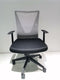 Nicolas Swivel Adjustable Height Fixed Armrest Office Chair Black Wengue and Smokey Oak - Supfirm