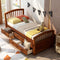 Orisfur. Twin Size Platform Storage Bed Solid Wood Bed with 6 Drawers - Supfirm