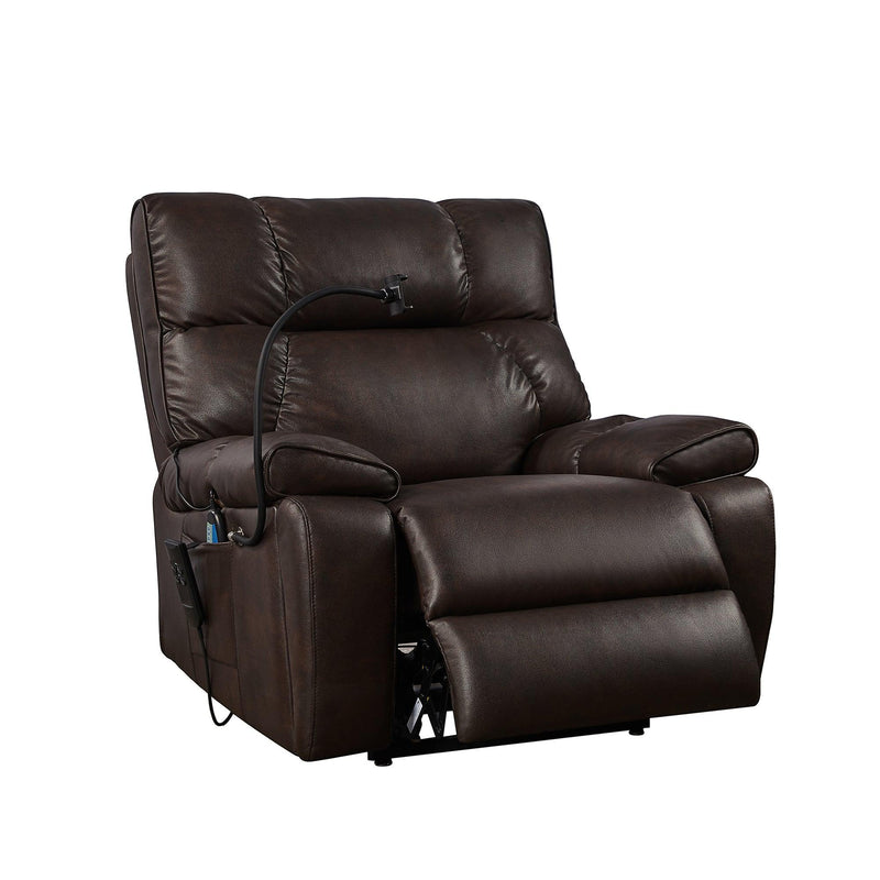Supfirm Recliner Chair with Phone Holder,Electric Power Lift Recliner Chair with 2 Motors Massage and Heat for Elderly, 3 Positions, 2 Side Pockets, Cup Holders - Supfirm