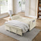 Supfirm Sofa Bed with Pull-out Bed，Adjsutable Back and Two Arm Pocket，Beige （54.5“x33”x31.5“） - Supfirm