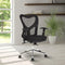 Techni Mobili High Back Mesh Office Chair With Chrome Base, Black - Supfirm