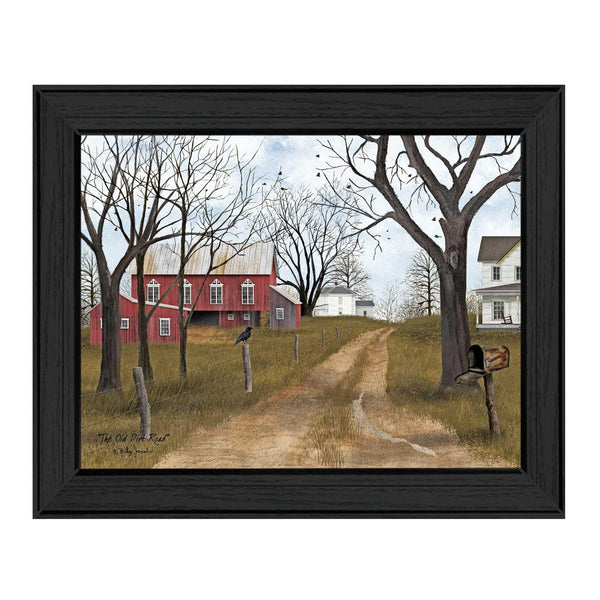 Supfirm "The Old Dirt Road" By Billy Jacobs, Printed Wall Art, Ready To Hang Framed Poster, Black Frame - Supfirm