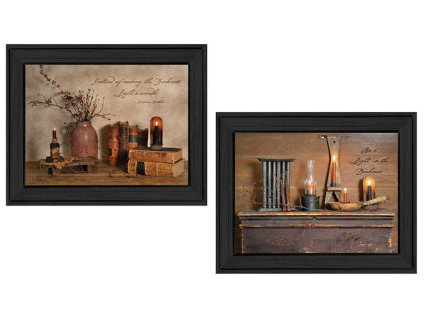 Supfirm Trendy Decor 4U "Candles" Framed Wall Art, Modern Home Decor Framed Print for Living Room, Bedroom & Farmhouse Wall Decoration by Billy Jacobs - Supfirm