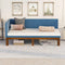 Upholstered Daybed/Sofa Bed Frame Twin Size Linen-Blue - Supfirm