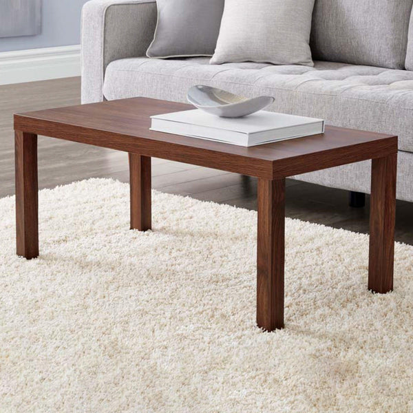 Supfirm Wooden Coffee Table, Center Table for  Living Room, Home, Office( Walnut Color) - Supfirm