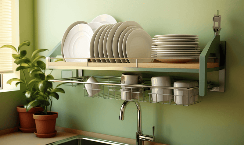 Where to Put Dish Drying Rack: Placement Ideas - Supfirm