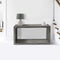 Supfirm 52" Cube Shape Wooden Console Table with Open Bottom Shelf, Charcoal Gray