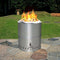 Supfirm 15 inch Smokeless Fire Pit Outdoor Wood Burning Portable Fire Pit Stainless Steel