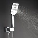 Supfirm Shower Faucet Set Anti-scald Shower Fixtures with Rough-in Pressure Balanced Valve and Embedded Box, Wall Mounted Rain Shower System