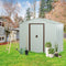 Supfirm RY-SDYX56-W 6ft x 5ft Outdoor Metal Storage Shed White