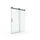 Supfirm Elan 68 to 72 in. W x 76 in. H Sliding Frameless Soft-Close Shower Door with Premium 3/8 Inch (10mm) Thick Tampered Glass in Matte Black 22D01-72MB