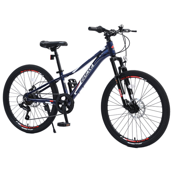 Supfirm Mountain Bike for Girls and Boys  Mountain 24 inch 7-Speed bike