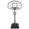 Supfirm Portable Poolside Basketball Hoop Swimming Pool 3.1ft to 4.7ft Height-Adjustable Basketball System Goal Stand for Kids