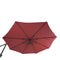 Supfirm 10 FT Solar LED Patio Outdoor Umbrella Hanging Cantilever Umbrella Offset Umbrella Easy Open Adustment with 32 LED Lights