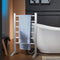 Supfirm Electric Heated Towel Rack for Bathroom, Wall Mounted Towel Warmer, 6 Stainless Steel Bars Drying Rack