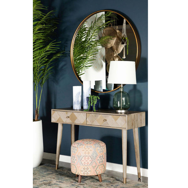 Supfirm Natural Storage Console Table