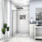Supfirm Shower Door 48" W x 76"H Single Sliding Bypass Shower Enclosure,Chrome