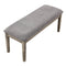 Upholstered Entryway Bench, Bedroom Bench for End of Bed, Dining Bench with Padded Seat for Kitchen, Living Room, Fabric Solid Wood Indoor Bench - Supfirm