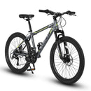 Supfirm S24102   24 Inch Mountain Bike Boys Girls, Steel  Frame,  21 Speed Mountain Bicycle with Daul Disc Brakes and Front Suspension MTB