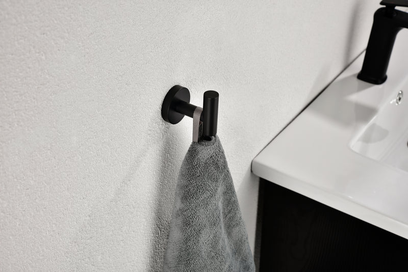 Supfirm 6 Piece Stainless Steel Bathroom Towel Rack Set Wall Mount