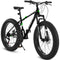 Supfirm S26109  Elecony 26 Inch Fat Tire Bike Adult/Youth Full 21 Speed Mountain Bike, Dual Disc Brake, High-Carbon Steel Frame, Front Suspension, Mountain Trail Bike, Urban Commuter City Bicycle
