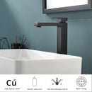 Supfirm Matte Black Bathroom Faucet Single Handle Tall Vessel Sink Faucet Vanity Bathroom Faucet Basin Mixer Tap