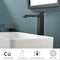 Supfirm Matte Black Bathroom Faucet Single Handle Tall Vessel Sink Faucet Vanity Bathroom Faucet Basin Mixer Tap