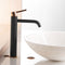 Supfirm Black Bathroom Faucet, Black and Gold  Faucet for Bathroom Sink, Black Single Hole Bathroom Faucet Modern Single Handle Vanity Basin Faucet