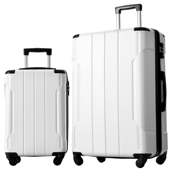Supfirm Hardside Luggage Sets 2 Piece Suitcase Set Expandable with TSA Lock Spinner Wheels for Men Women
