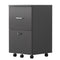 Supfirm File cabinet with two drawers with lock,Hanging File Folders A4 or Letter Size, Small Rolling File Cabinet Printer Stand office storage cabinet Office pulley movable file cabinet Dark Gray