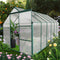 Supfirm 6x12 FT Polycarbonate Greenhouse Raised Base and Anchor Aluminum Heavy Duty Walk-in Greenhouses for Outdoor Backyard in All Season