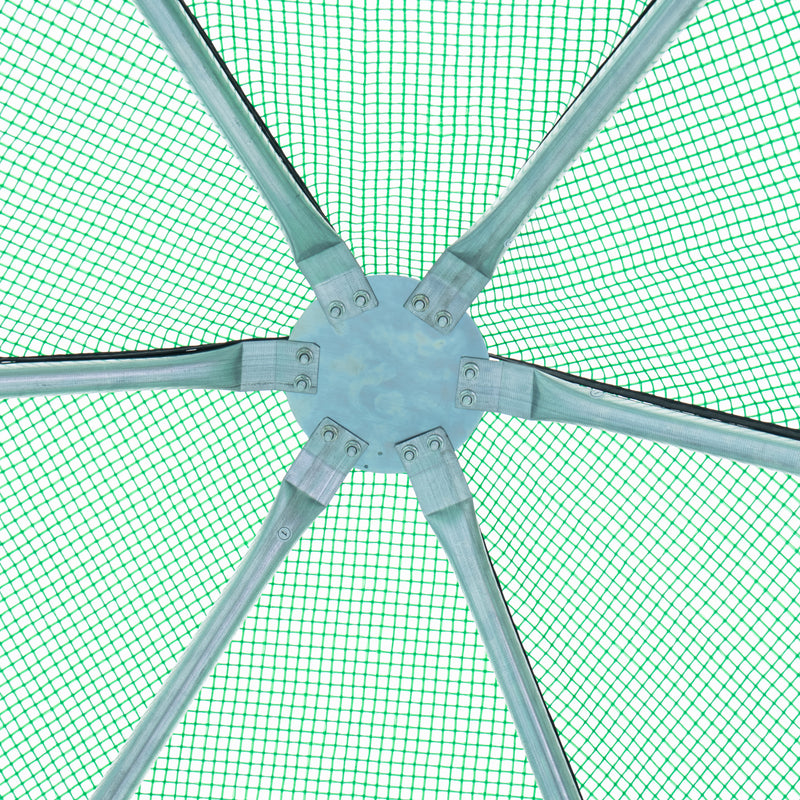 Supfirm Walk-in Greenhouse Hexagonal Upgrade Reinforced Frame Heavy Duty Plastic Greenhouse Reinforced Thickened Waterproof Insulation(6.9*7.5 ft)