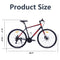 Supfirm 21 Speed Hybrid bike Disc Brake 700C Road Bike For men women's City Bicycle