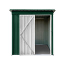 Supfirm Metal garden sheds 5ftx4ft outdoor storage sheds Green+White