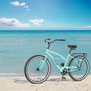 Supfirm S26204 26 Inch Beach Cruiser Bike for Men and Women, Steel Frame, Single Speed Drivetrain, Upright Comfortable Rides, Multiple Colors