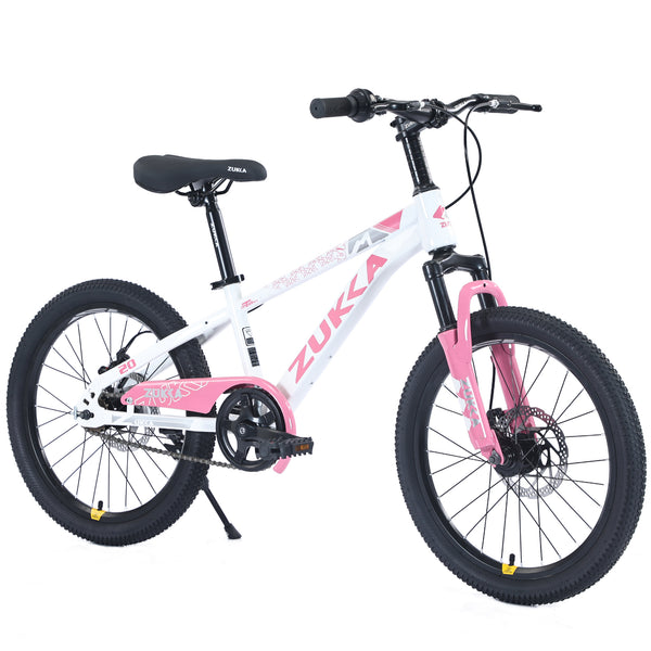 Supfirm ZUKKA Mountain Bike,20 Inch MTB for Boys and Girls Age 7-10 Years,Multiple Colors