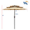Supfirm 9Ft 3-Tiers Outdoor Patio  Umbrella with Crank and tilt and Wind Vents for Garden Deck  Backyard Pool Shade Outside Deck Swimming Pool