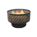 Supfirm 26" Wood Burning Lightweight Portable Outdoor Firepit WithSupfirm  Faux Wood Lid Backyard Fireplace for Camping Bonfire