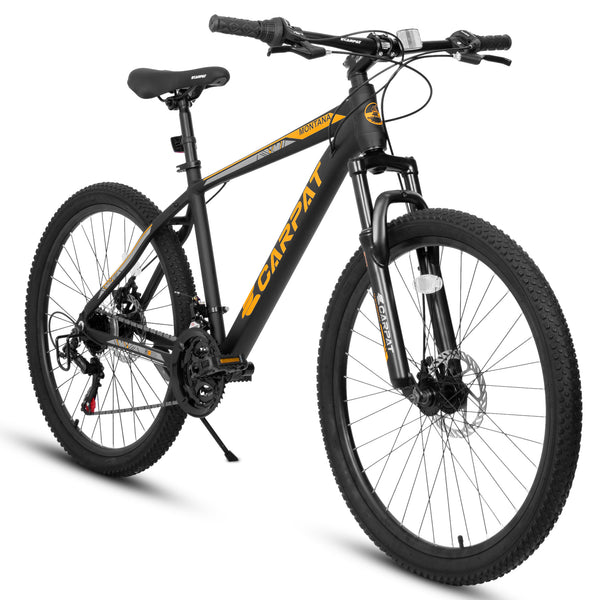 Supfirm A26322 26-inch mountain bike adult aluminum frame shock absorbing front fork bike 21-speed disc brake mountain bike