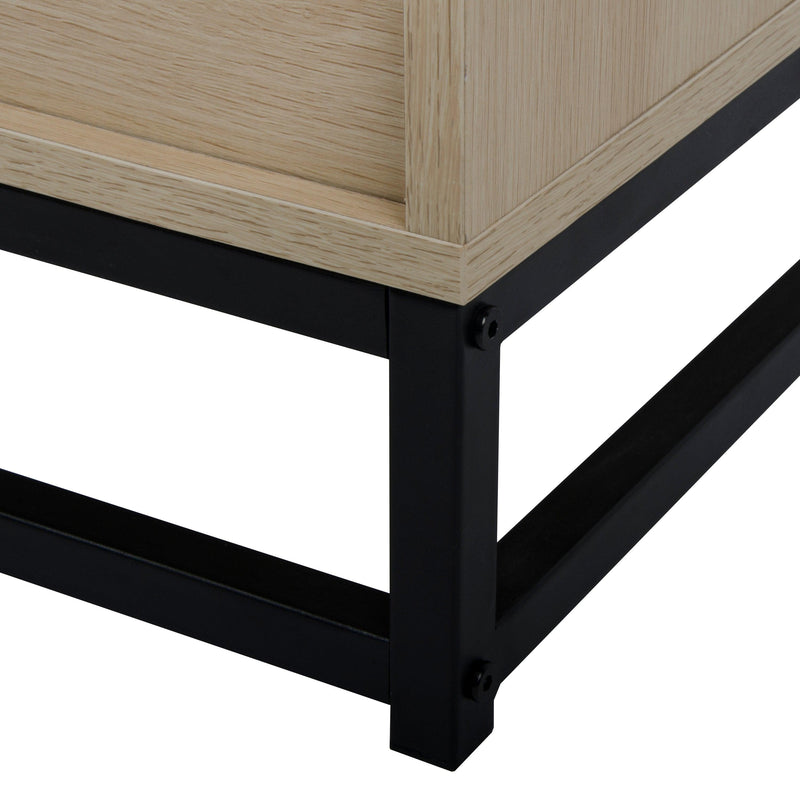 Allen 2 Drawer side table, Display Rack for Bedroom and Living Room, Nightstand Side Table Bedroom Storage Drawer Bedside End Table - Supfirm