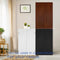 Supfirm Bathroom Storage Cabinet Freestanding Wooden Floor Cabinet with Adjustable Shelf and Double Door White