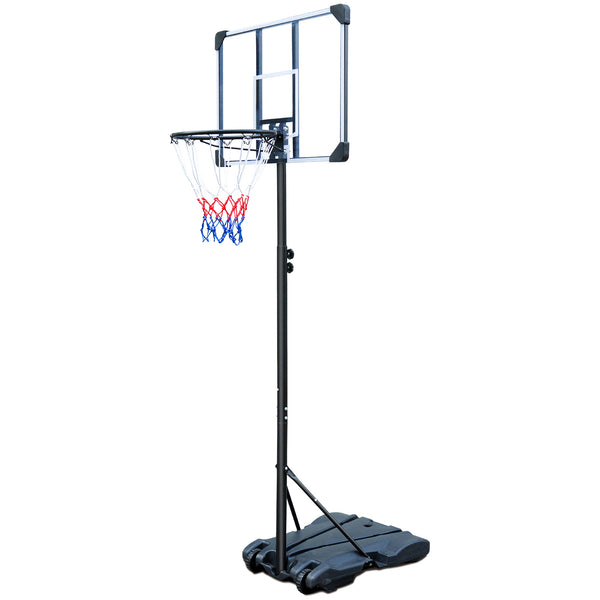 Supfirm Portable Basketball Hoop Stand w/Wheels for Kids Youth Adjustable Height 5.4ft - 7ft Use for Indoor Outdoor Basketball Goals Play Set