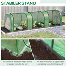 Supfirm 10' x 3' x 2.5' Mini Greenhouse, Portable Tunnel Green House with Roll-Up Zippered Doors, UV Waterproof Cover, Steel Frame, Green