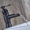 Supfirm Sink Faucet Oil Rubbed Bronze Waterfall Bathroom Faucet