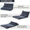 Orisfur. Lazy Sofa Adjustable Folding Futon Sofa Video Gaming Sofa with Two Pillows - Supfirm