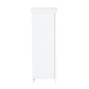 Supfirm Floor Cabinet, Wooden Side Storage Organizer, 4 Drawers Free-Standing Cabinet for Bathroom/Hallway/Living Room, White