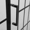 Supfirm Shower Door 34" W x 72" H Pivot Frameless Shower Door with Pattern Glass, Open Entry Design in Matte Black