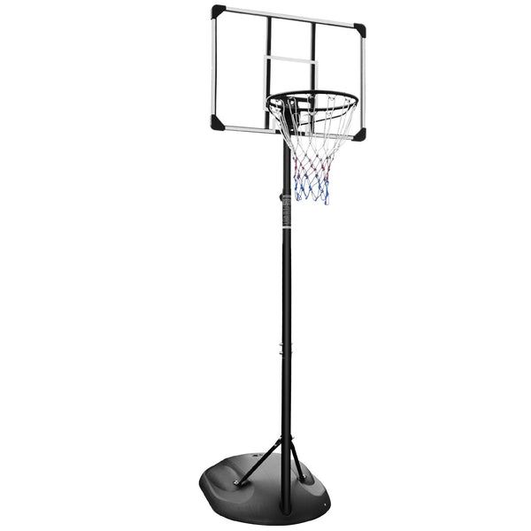Supfirm Portable Basketball Hoop Adjustable 7.5ft - 9.2ft with 32 Inch Backboard for Youth Adults Indoor Outdoor Basketball Goal White