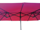 Supfirm 15Ftx9FtDouble-Sided Patio Umbrella Outdoor Market Table Garden Extra Large Waterproof Twin Umbrellas with Crank and Wind Vents for Garden Deck Backyard Pool Shade Outside Deck Swimming Pool